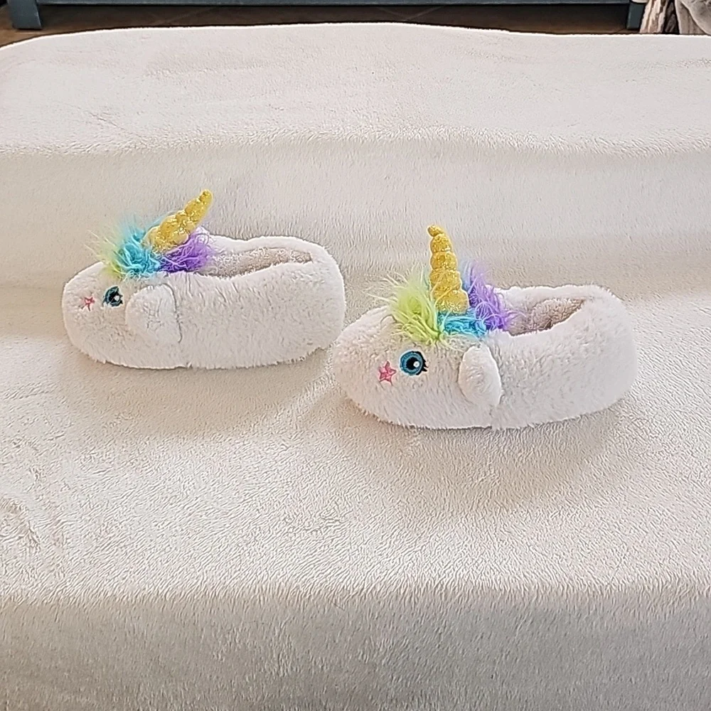 CAT & JACK | Unicorn Slippers, Faux Fur, Colorful